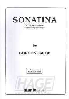 Sonatina for treble recorder and harpsichord (piano)