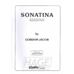 Sonatina for treble recorder and harpsichord (piano) - Gordon Jacob