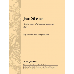 Schwarze Rosen op. 36/1 - Jean Sibelius