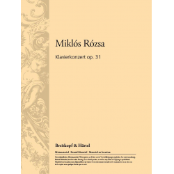 Konzert op.31 für Klavier und - Miklos Rozsa