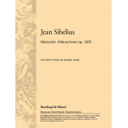 Marssnön  Märzschnee op. 36/5 - Jean Sibelius