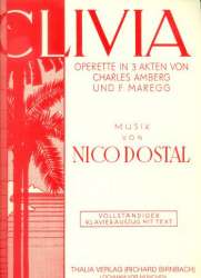 Clivia : Klavierauszug (dt) - Nico Dostal
