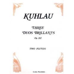 3 duos brillants op.102 : for 2 flutes - Friedrich Daniel Rudolph Kuhlau