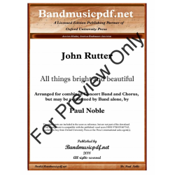 All things bright and beautiful - John Rutter / Arr. Paul Noble