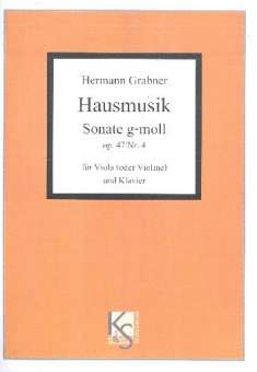 Hausmusik - Sonate g-Moll op.47,4