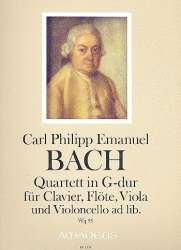 Quartett G-Dur Wq95 - für Klavier, - Carl Philipp Emanuel Bach