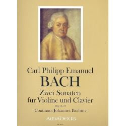 2 Sonaten WQ76,78 - für Violine und Klavier - Carl Philipp Emanuel Bach