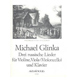 3 russische Lieder - für Violine, - Mikhail Glinka