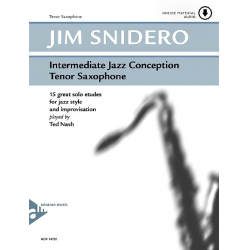Intermediate Jazz Conception Tenor Saxophone (+Online Material) - Jim Snidero