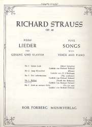 Befreit op.39,4 : für hohe Singstimme und Klavier - Richard Strauss