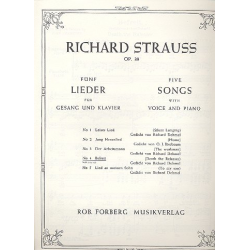 Befreit op.39,4 : für hohe Singstimme und Klavier - Richard Strauss