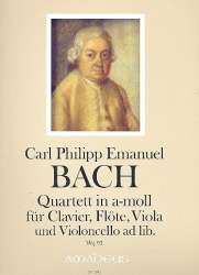 Quartett a-Moll Wq93 - für Klavier, - Carl Philipp Emanuel Bach