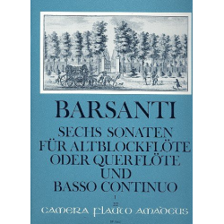 6 Sonaten op.1 Band 1 (Nr.1-3) - - Francesco Barsanti