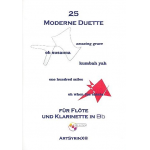 25 moderne Duette (+CD) für Flöte und Klarinette - Diverse / Arr. Josef Schlotter