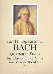 Quartett D-Dur Wq94 - für Klavier, Viola, - Carl Philipp Emanuel Bach