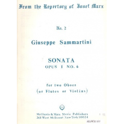 Sonata Opus 1 No.6 - Giuseppe Sammartini