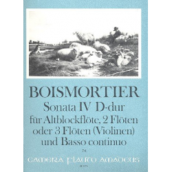 Sonate D-Dur Nr.4 op.34,4 - für - Joseph Bodin de Boismortier