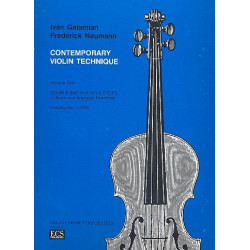 Contemporary Violin Technique vol.2 : - Ivan Galamian