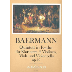 Quintett Es-dur op.19 - für Klarinette, - Heinrich Joseph Baermann