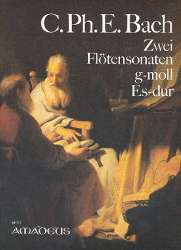 2 Sonaten - für Flöte und obligates - Carl Philipp Emanuel Bach