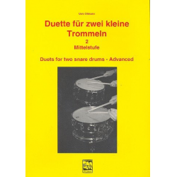 Duette für 2 kleine Trommeln Band 2 : - Uwe Oltmann