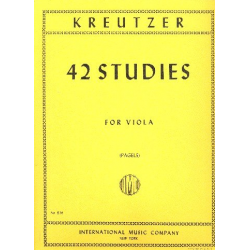 42 Studies : - Rodolphe Kreutzer