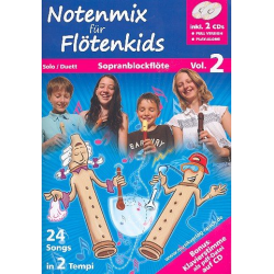 Notenmix für Flötenkids Band 2 (+2 CD's) :