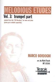24 melodious Etudes vol.3 : Trumpet