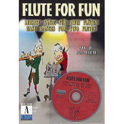 Flute for fun (+CD) : leichte Tänze für 2 Flöten