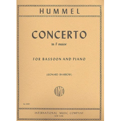Concerto F major : for bassoon - Johann Nepomuk Hummel