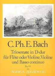 Triosonate D-Dur Wq151 - für Flöte - Carl Philipp Emanuel Bach