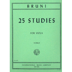 25 Studies : for viola solo - Antonio Bartolomeo Bruni