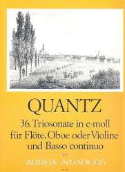 Triosonate c-Moll Nr.36 - für Flöte, - Johann Joachim Quantz