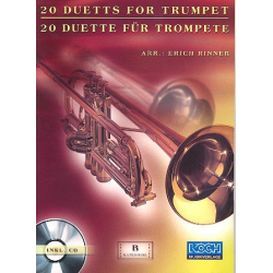 20 Duette (+CD) für Trompete - Diverse / Arr. Erich Rinner