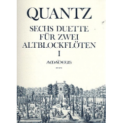 6 Duette op.2 Band 1 (Nr.1-3) - - Johann Joachim Quantz
