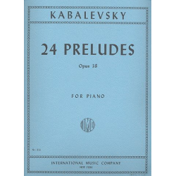 24 Preludes op.38 : for piano - Dmitri Kabalewski