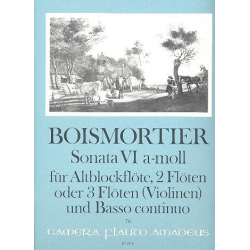 Sonate a-Moll Nr.6 op.34,6 - für - Joseph Bodin de Boismortier