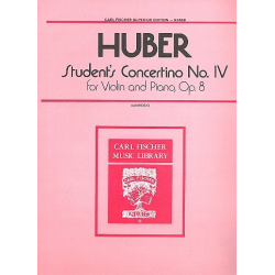 Student's concertino G major no.4 op.8 : - Adolf Huber
