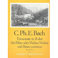 Triosonate B-Dur Wq161,2 - für - Carl Philipp Emanuel Bach