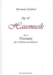 Sonate op.47,3 für 2 Violinen und Klavier - Hermann Grabner