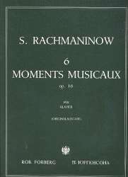 6 moments musicaux op.16 : - Sergei Rachmaninov (Rachmaninoff)