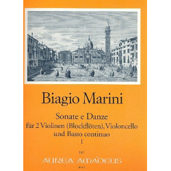 Sonate e danze Band 1 - für 2 Violinen - Biagio Marini