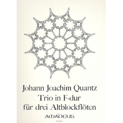 Trio F-Dur - für 3 Altblockflöten - Johann Joachim Quantz