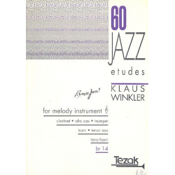 60 Jazz Etudes : for melody instrument - Klaus Winkler