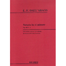 E. Dall'Abaco : Sonata In Si Min. Op.Iii N.3 - Evaristo Felice Dall'Abaco