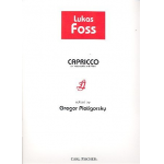 Capriccio for violoncello and piano - Lukas Foss / Arr. Gregor Piatigorsky