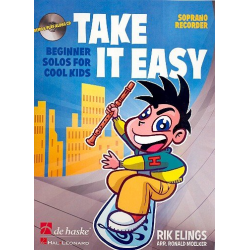 Take it easy (+CD) : for soprano recorder - Rik Elings