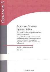 Quintett F-Dur für 2 Violinen, 2 Violen und Violoncello - Partitur und Stimmen - Johann Michael Haydn / Arr. Hans Albrecht