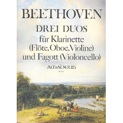 3 Duos WoO27 für Klarinette und Fagott - Ludwig van Beethoven / Arr. Willy Hess