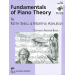 Fundamentals of Piano Theory, Level 1 Answer Book - Keith Snell / Arr. Martha Ashleigh